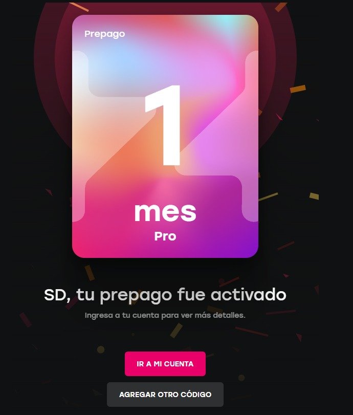 CODIGO PREPAGO ZAPPING PRO
